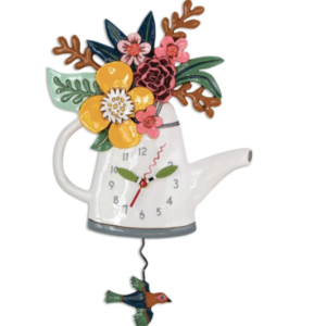 Blossoms (Tea Pot) clock