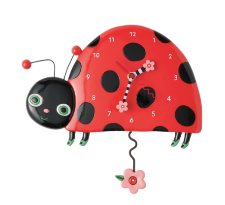 Dotty ladybug Clock