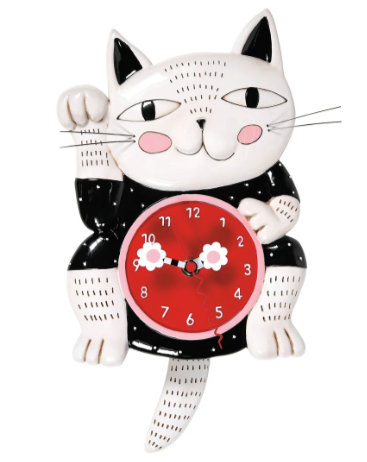 Lucky Cat Clock