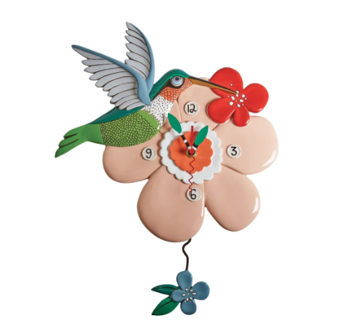 Pretty Bird Clock (Humming bird)
