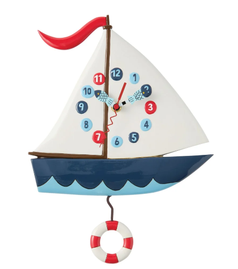 Smooth Sailing Wall Clock