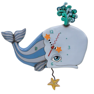 Spouting off (whale) clock