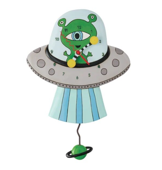 Time Traveler Clock - UFO Alien