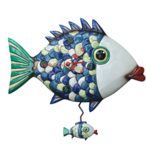 Fishy Lips clock
