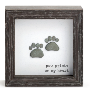 Paw Prints on my heart Shadow Box