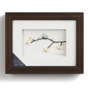 Blossoms and Butterfly Wings Wall Art- gray